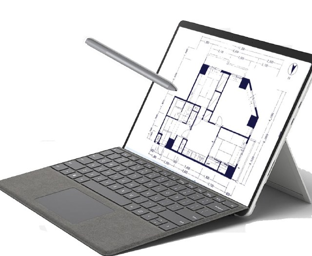 Surfaceとペンを使って図面を扱うイメージ